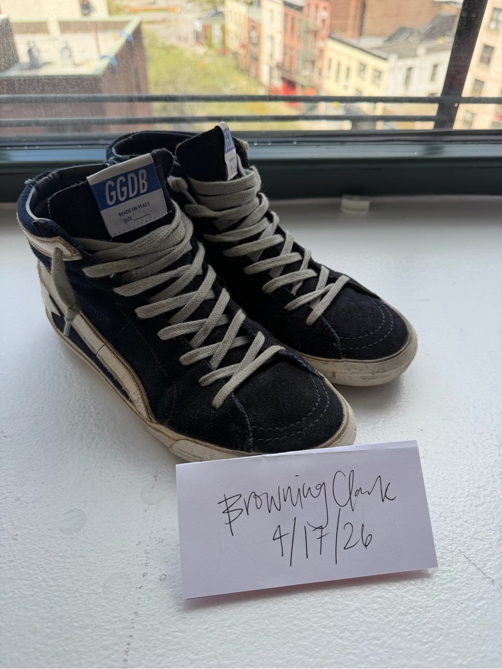 Golden Goose Dark Navy Slides